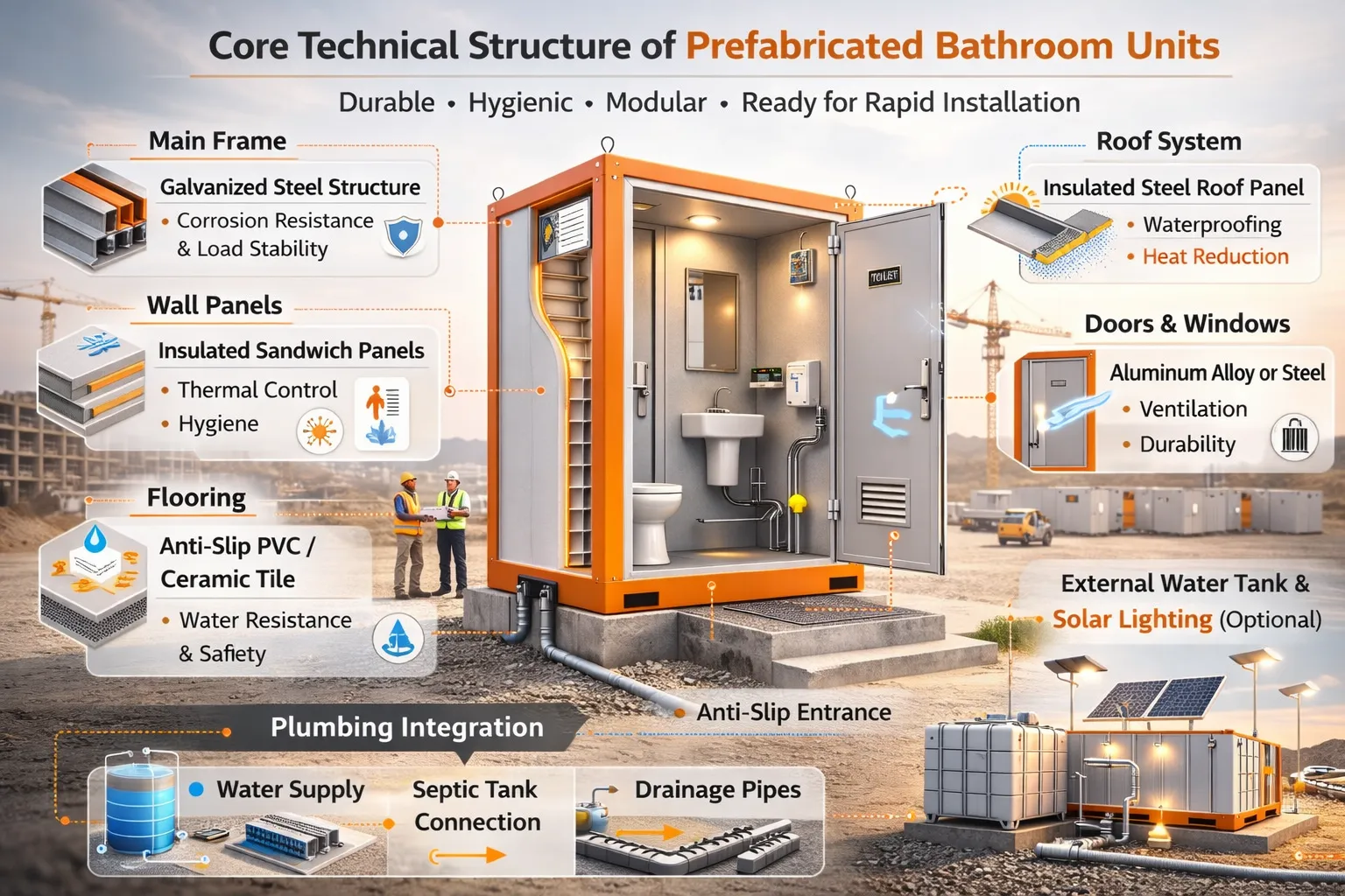 Prefabricated Bathroom Units: A Smart and Compliant Sanitation Solution for Modern Construction Prefabricated Bathroom Units: A Smart and Compliant Sanitation Solution for Modern Construction