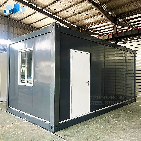 Grey Flat Pack Container Reception Room