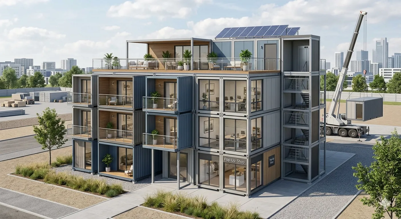 集装箱建造:快速、耐用、模块化建筑的现代方法 集装箱建造:快速、耐用、模块化建筑的现代方法