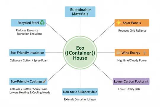 Eco Container Houses: Sustainable Materials and Off-Grid Energy Solutions Eco Container Houses: Sustainable Materials and Off-Grid Energy Solutions