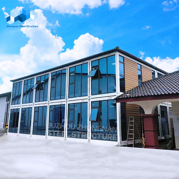 glass facade container office glass facade container office